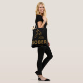 Nuchter als een rechter - Gold Gavel Canvas tas (Op model)