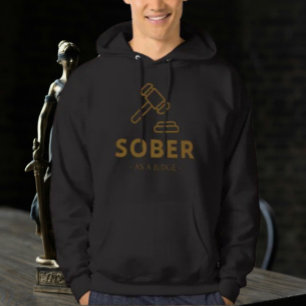 Nuchter als een rechter - Gold Gavel Hoodie