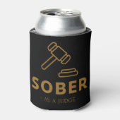Nuchter als een rechter - Gold Gavel Water Cooler (Blikje Voorkant)
