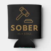 Nuchter als een rechter - Gold Gavel Water Cooler (Achterkant)