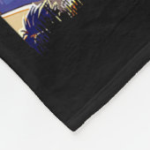 Nuchter en feestende bruidegom bruid bruidsjonkers fleece deken (Hoek)