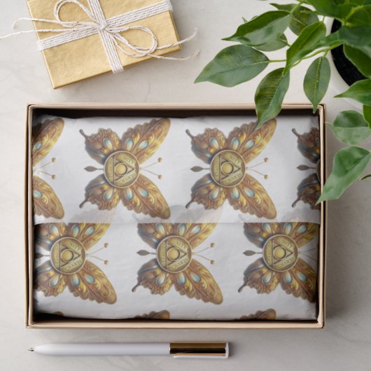 Nuchter Symbool Vlinder Eenheid Service Herstel Tissuepapier (Geschenk)