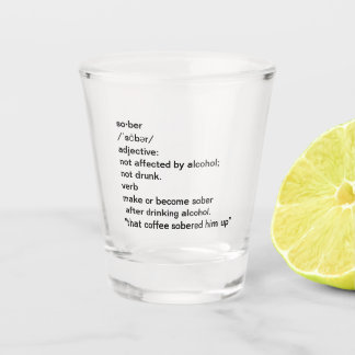 Nuchtere definitie Niet dronken Grappig feestje Shot Glas