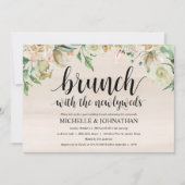 Nuchtere lente post-huwelijks brunch uitnodigingsk kaart (Voorkant)