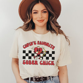 nuchtere Valentijnsdag, retro Valentijn nuchterhei T-shirt