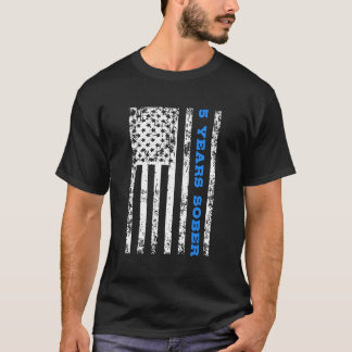 nuchterheid 5 jaar nuchter t-shirt