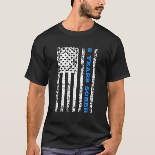 nuchterheid 5 jaar nuchter t-shirt (Voorkant)