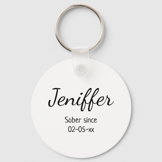 nuchterheid sleutelhanger (Achterkant)