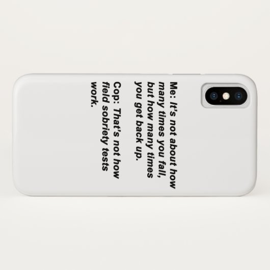 Nuchterheidstest Case-Mate iPhone Case (Achterkant (horizontaal))