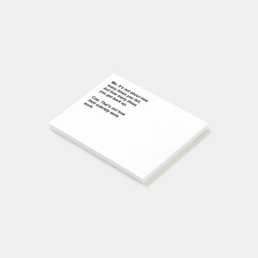 Nuchterheidstest Post-it® Notes (Schuin)