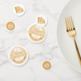 Nuchterjubileum Gouden Tafelconfetti Confetti