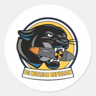 NUCLEAIR BATALJON LOGO RONDE STICKER