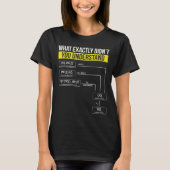 Nucleair hoogleraar nucleaire techniek t-shirt (Voorkant)
