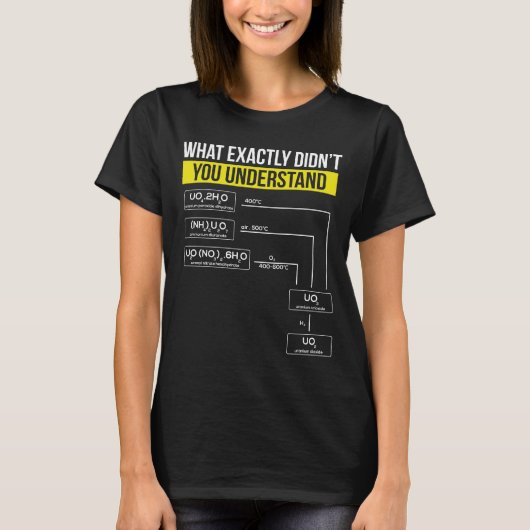 Nucleair hoogleraar nucleaire techniek t-shirt (Voorkant)