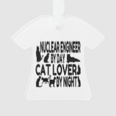 Nucleair ingenieur Cat Lover Ornament (voorkant)