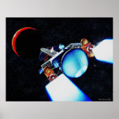 Nucleair ionenruimteschip poster (Voorkant)