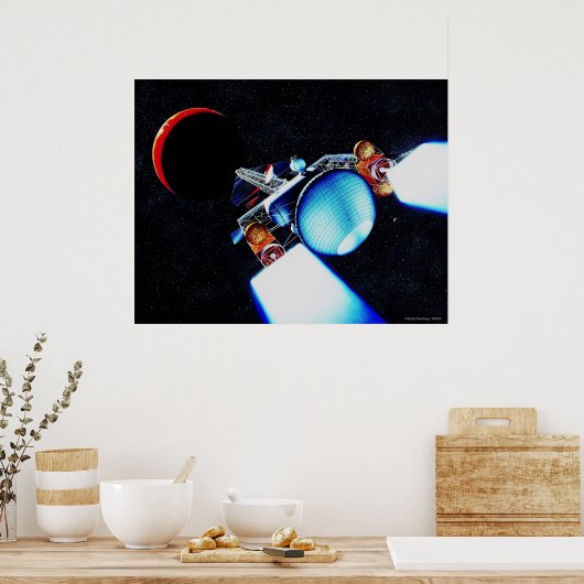 Nucleair ionenruimteschip poster (Keuken)