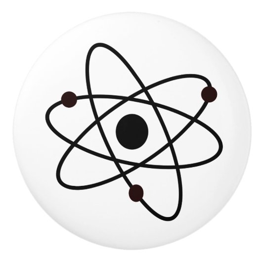 Nucleair MCM modern Abstract atoomkunstmatig Keramische Knop (Voorkant)