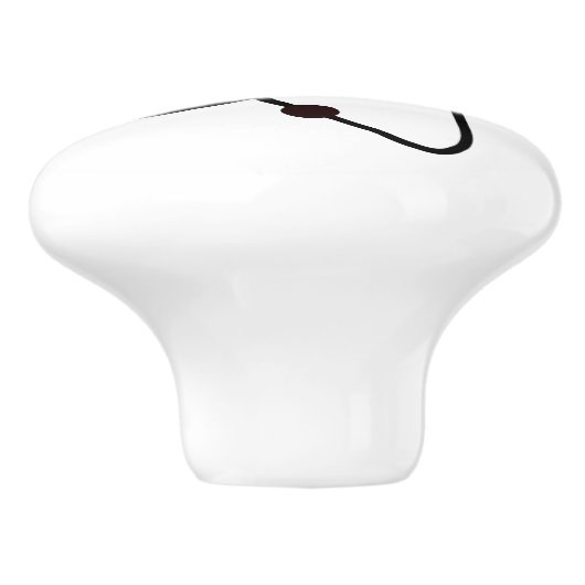 Nucleair MCM modern Abstract atoomkunstmatig Keramische Knop (Zijkant)