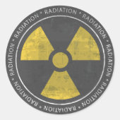 Nucleair - Radiation Sign Sticker (Voorkant)