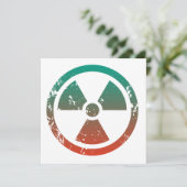 Nucleair radioactief teken (Staand voorkant)