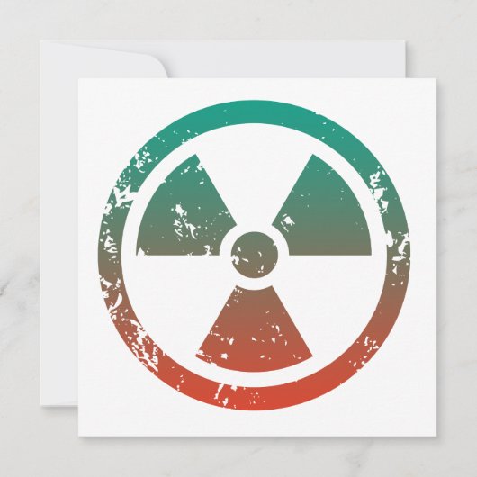 Nucleair radioactief teken (Voorkant)