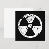 Nucleair radioactief teken (Voorkant / Achterkant)