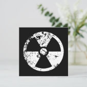 Nucleair radioactief teken (Staand voorkant)