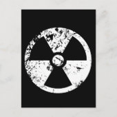 Nucleair radioactief teken briefkaart (Voorkant)