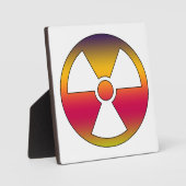 Nucleair radioactief teken fotoplaat (Voorkant)