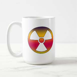 Nucleair radioactief teken koffiemok