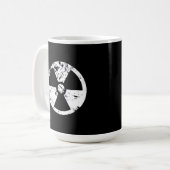 Nucleair radioactief teken koffiemok (Voorkant links)