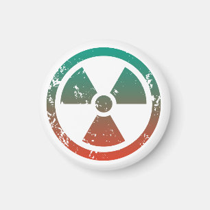 Nucleair radioactief teken magneet