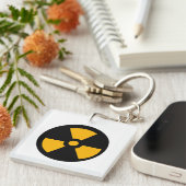 Nucleair radioactief teken sleutelhanger (Voorkant Rechts)