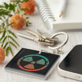 Nucleair radioactief teken sleutelhanger (Voorkant Rechts)