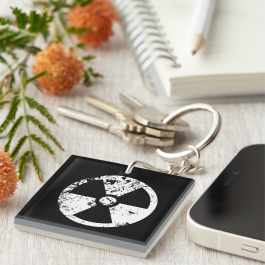 Nucleair radioactief teken sleutelhanger (Voorkant Rechts)