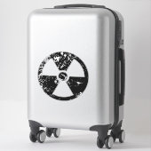 Nucleair radioactief teken sticker (Koffer)