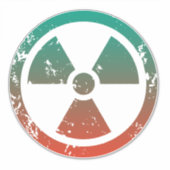 Nucleair radioactief teken sticker (Voorkant)
