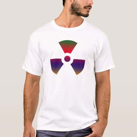 Nucleair radioactief teken t-shirt (Voorkant)
