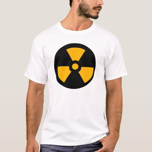 Nucleair radioactief teken t-shirt (Voorkant)
