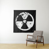 Nucleair radioactief teken wandkleed (In situ)