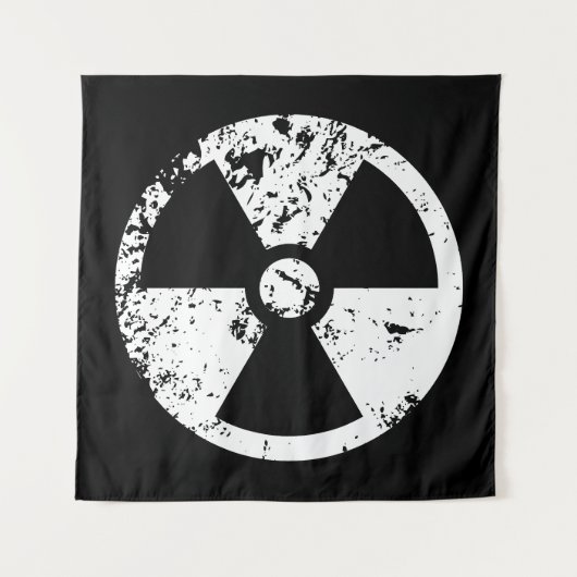 Nucleair radioactief teken wandkleed (Voorkant)