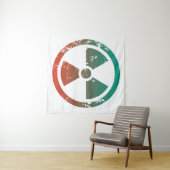 Nucleair radioactief teken wandkleed (In Situ (horizontaal))