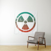 Nucleair radioactief teken wandkleed (In situ)