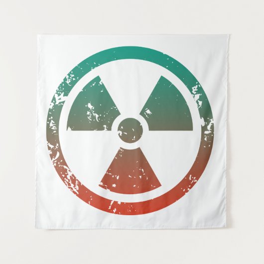 Nucleair radioactief teken wandkleed (Voorkant)