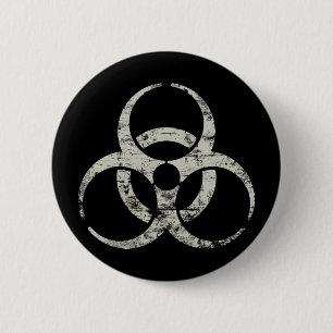 nucleair symbool ronde button 5,7 cm