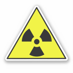 Nucleair symbool sticker