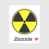 Nucleair symbool sticker (Vel)