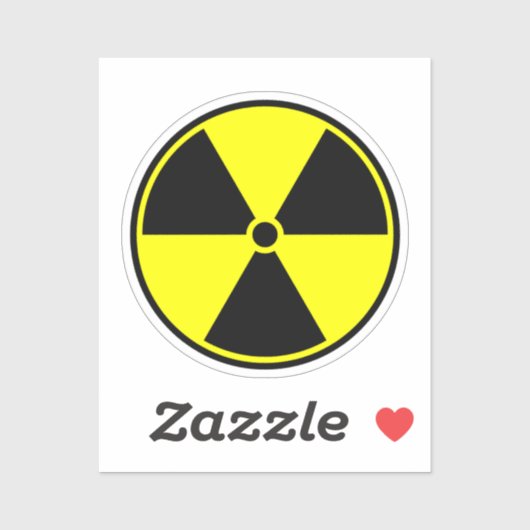 Nucleair symbool sticker (Vel)
