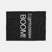 Nucleaire bom US Strategic Command Grappig Quote K Fleece Deken (Voorkant (Horizontaal))